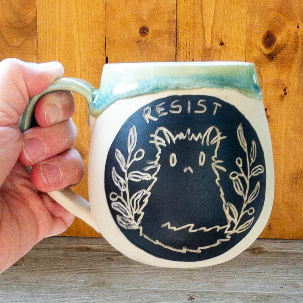 Fundraiser “RESIST” Cat Mug #2 - Taylor