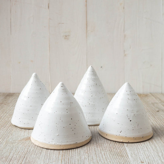White Ceramic Christmas Trees - Taylor