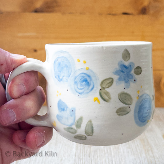 Blue Flowers Mug #3 by Taylor