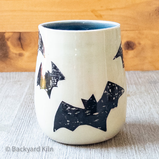 Printed Bats Tumbler Dark Blue 2 - Taylor