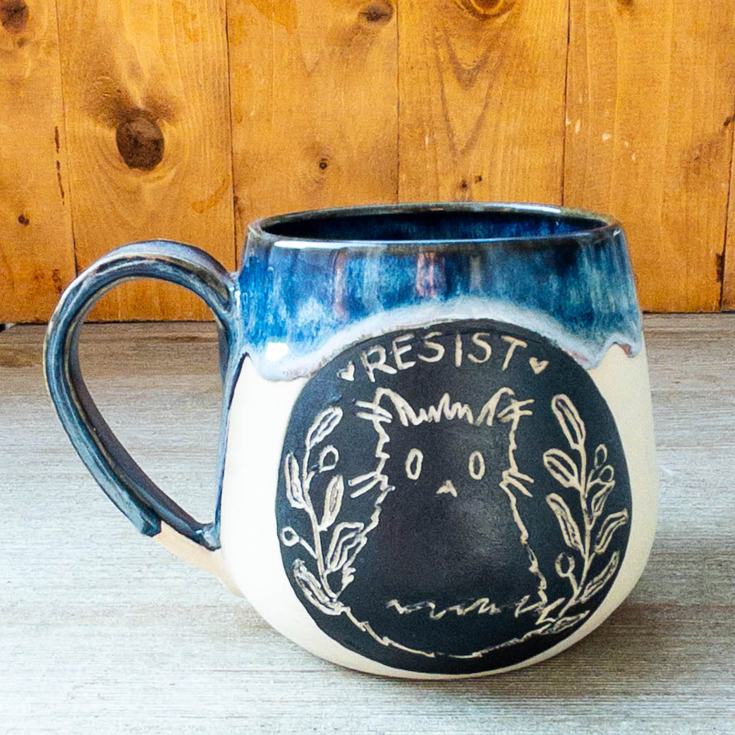 Fundraiser “RESIST” Cat Mug #3 - Taylor