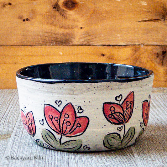 Tulip Carved Bowl by Taylor