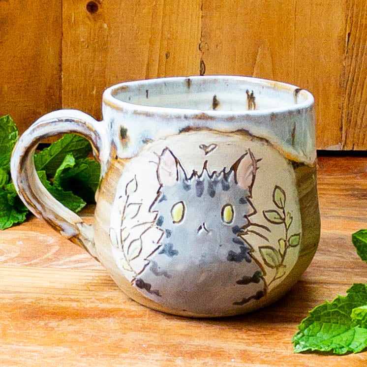 Gray Tabby Cat Mug - Taylor