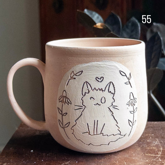 Custom 1-Eyed Cat Mug #55 - by Taylor