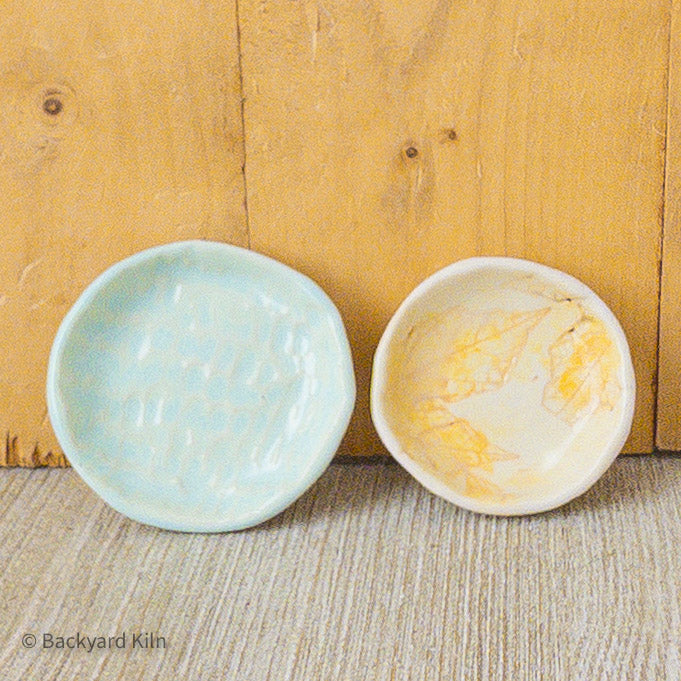 Textured Dish Light Teal Round Small - Taylor