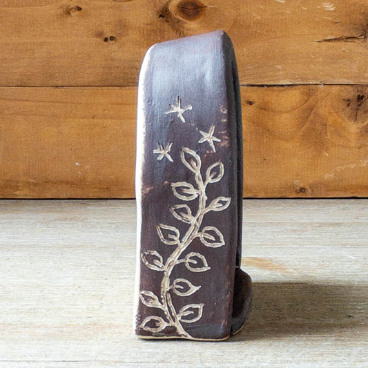 Small Brown Hanging Cat Shrine/Shelf - Taylor