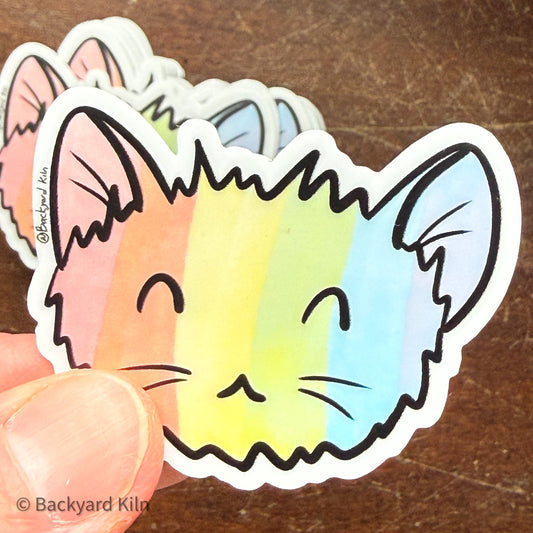 Rainbow Cat Sticker by Taylor