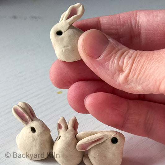 White Mini Bunnies Assorted by Taylor