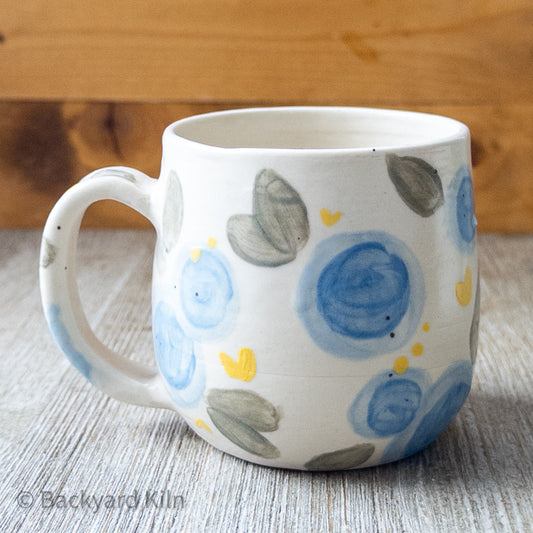 Blue Flowers Mug #1 by Taylor