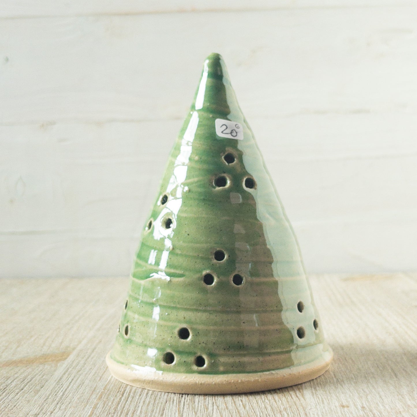 Ceramic Christmas Tree Luminaries - Taylor