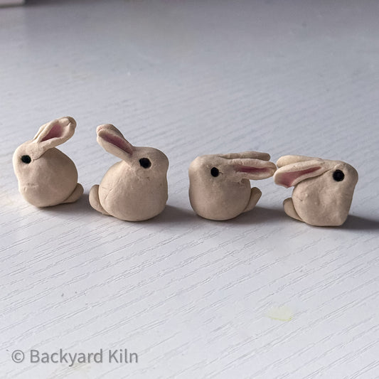 White Mini Bunnies Assorted by Taylor