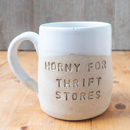 Horny for Thrift Stores Mug SECOND - Taylor
