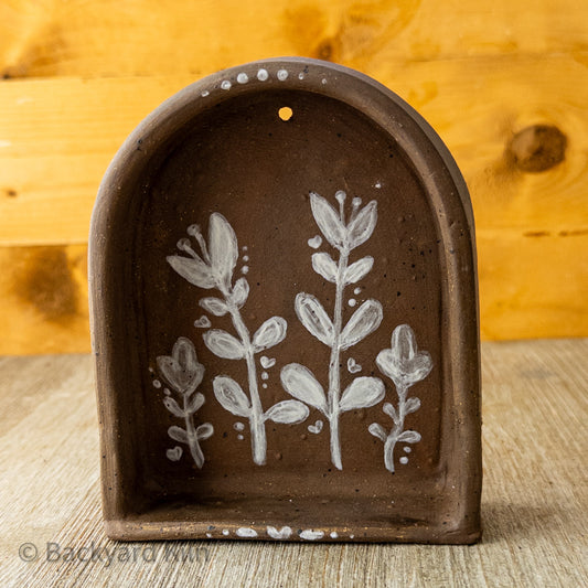 Rustic Floral Hanging Shrine/Shelf #2 by Taylor