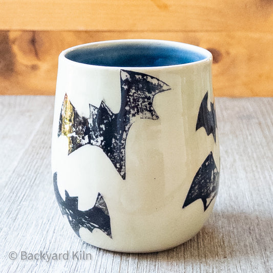 Printed Bats Tumbler Dark Blue 1 - Taylor