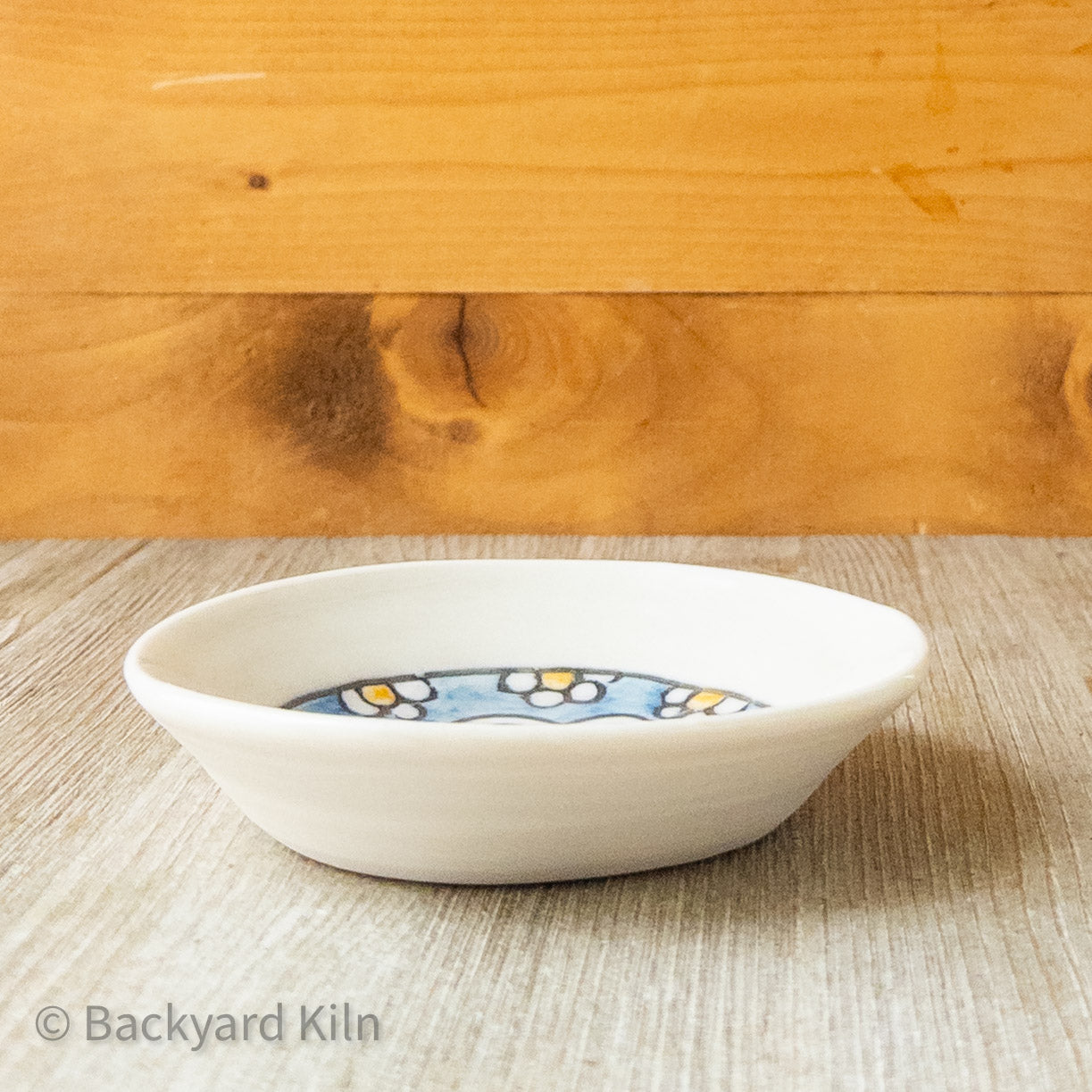 White and Gray Paw - Porcelain Cat Bowl by Taylor