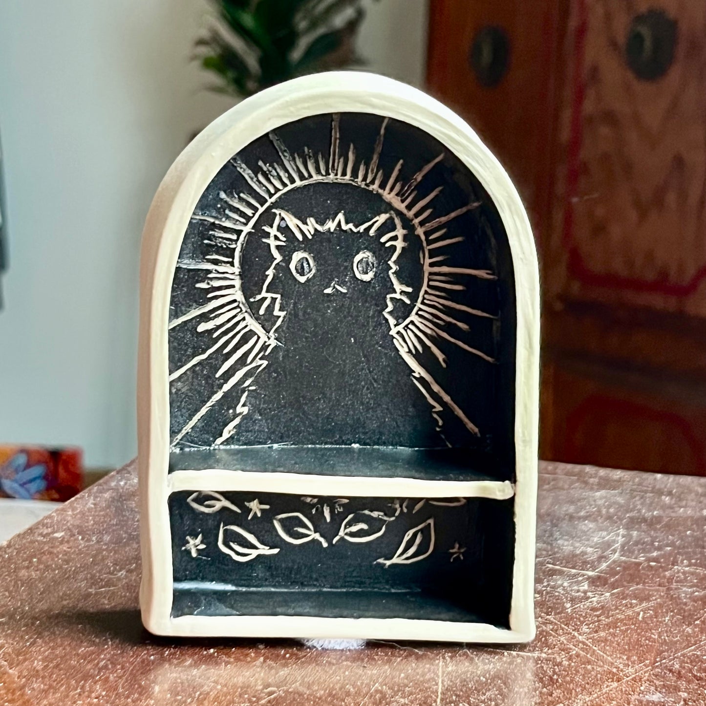 Mini Cat Shrine/Shelf - Taylor