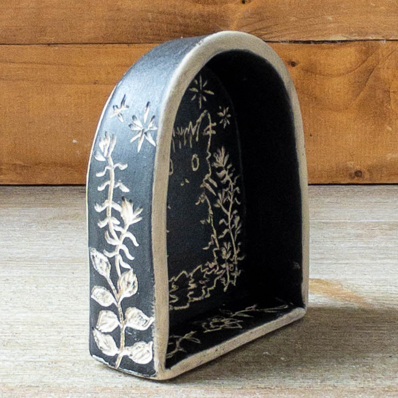 Small Black Hanging Cat Shrine/Shelf - Taylor