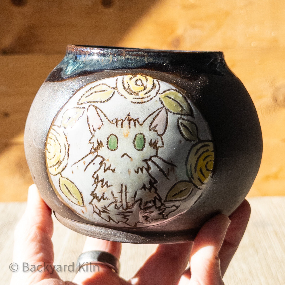 Fundraiser Cat Vase: Emmy 2 by Taylor