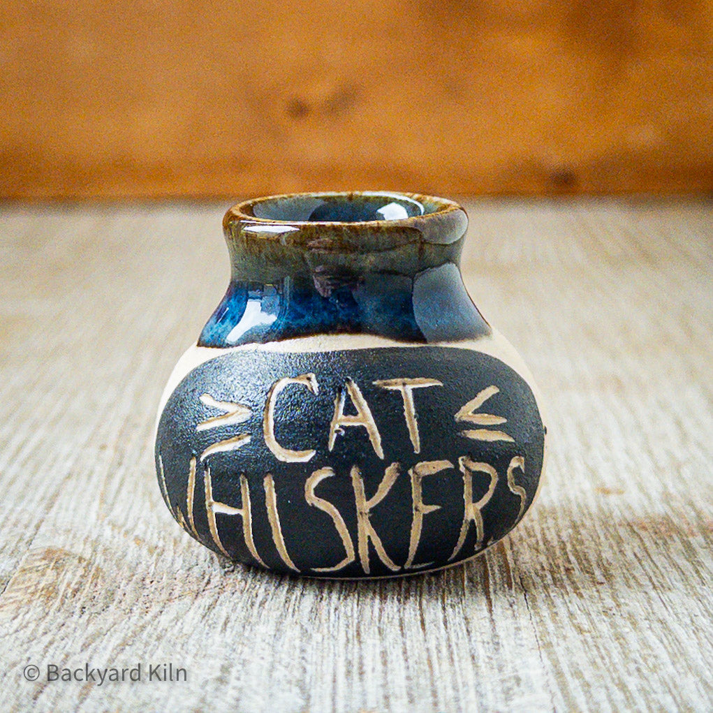 Blue Mini Cat Whiskers Vase by Taylor
