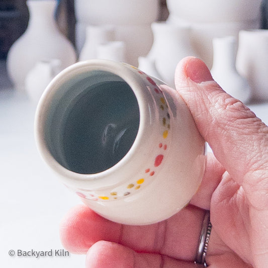 Colorful Dots Mini Vase by Taylor