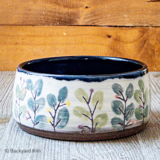 Leaves-Carved Pet Bowl by Taylor