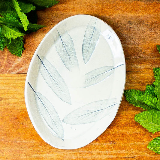 Lg Sage Leaf Tray - Taylor