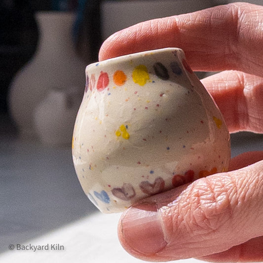 Speckled Rainbow Floral Tiny Vase by Taylor