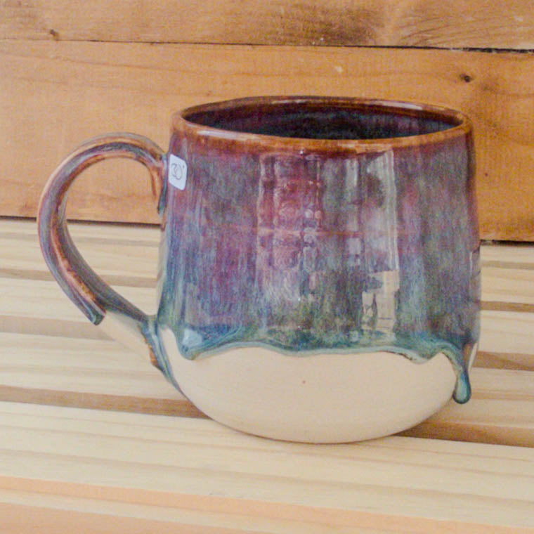 Large Blue/Red Dimensional Mug - Taylor