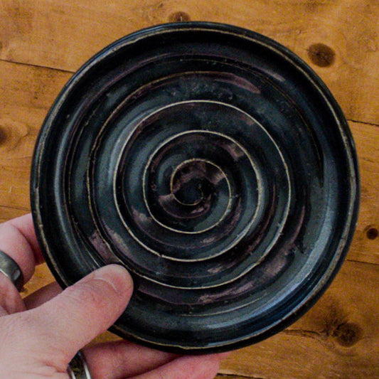 Small Blue/Black Plate/Tray - Taylor