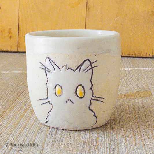 White Cat Shot Glass - Taylor