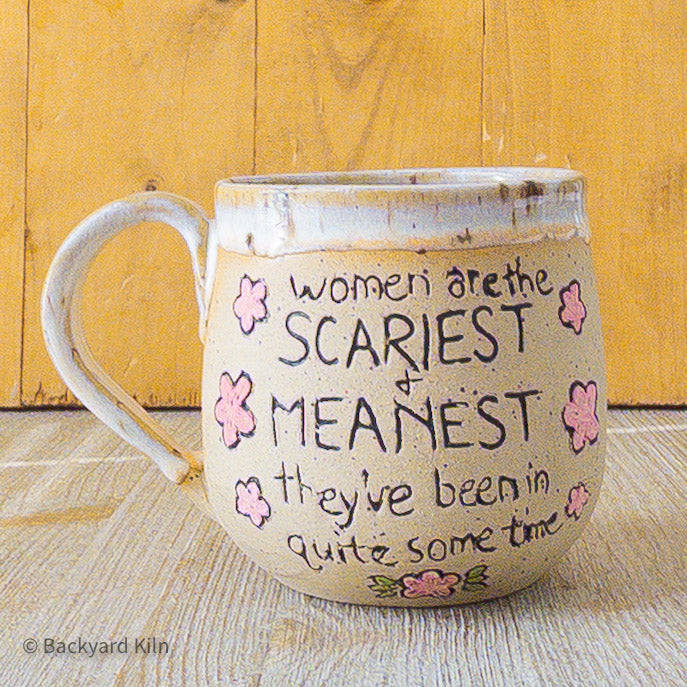 Mean and Scary Women Mug Pink - Taylor