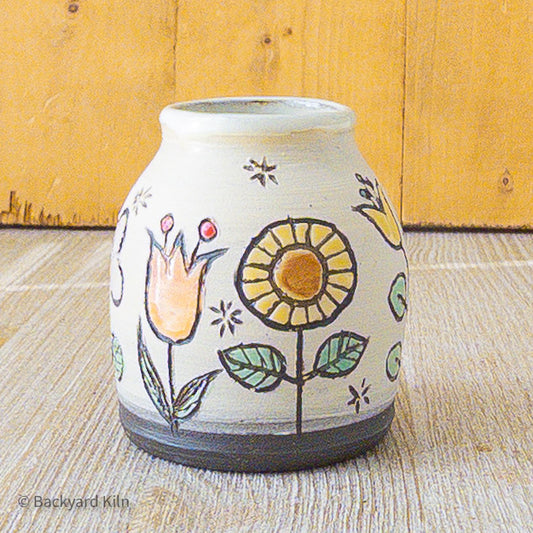 Little Scandi Garden Vase: Starbursts - Taylor