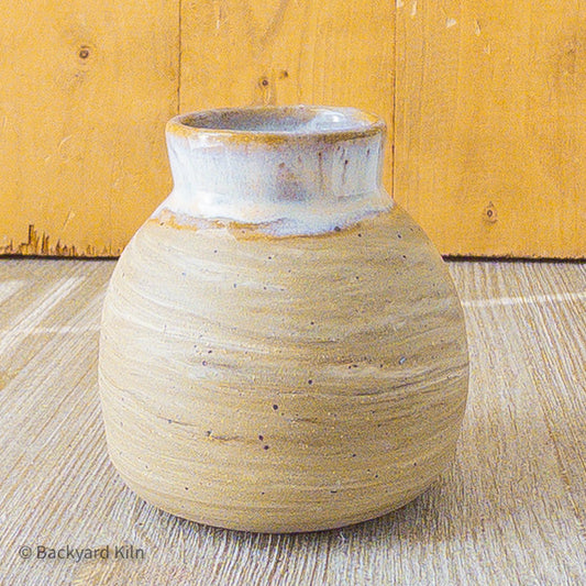 Wood-Look Small Vase - Taylor