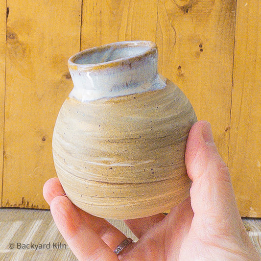 Wood-Look Small Vase - Taylor