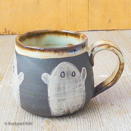 Mini Slip Ghost Hug Mug, Teal - Taylor