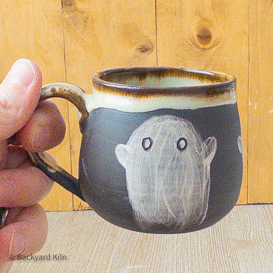 Mini Slip Ghost Hug Mug, Teal - Taylor