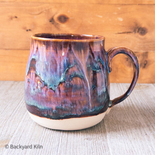 Large Blue/Red Dimensional Mug #1 by Taylor