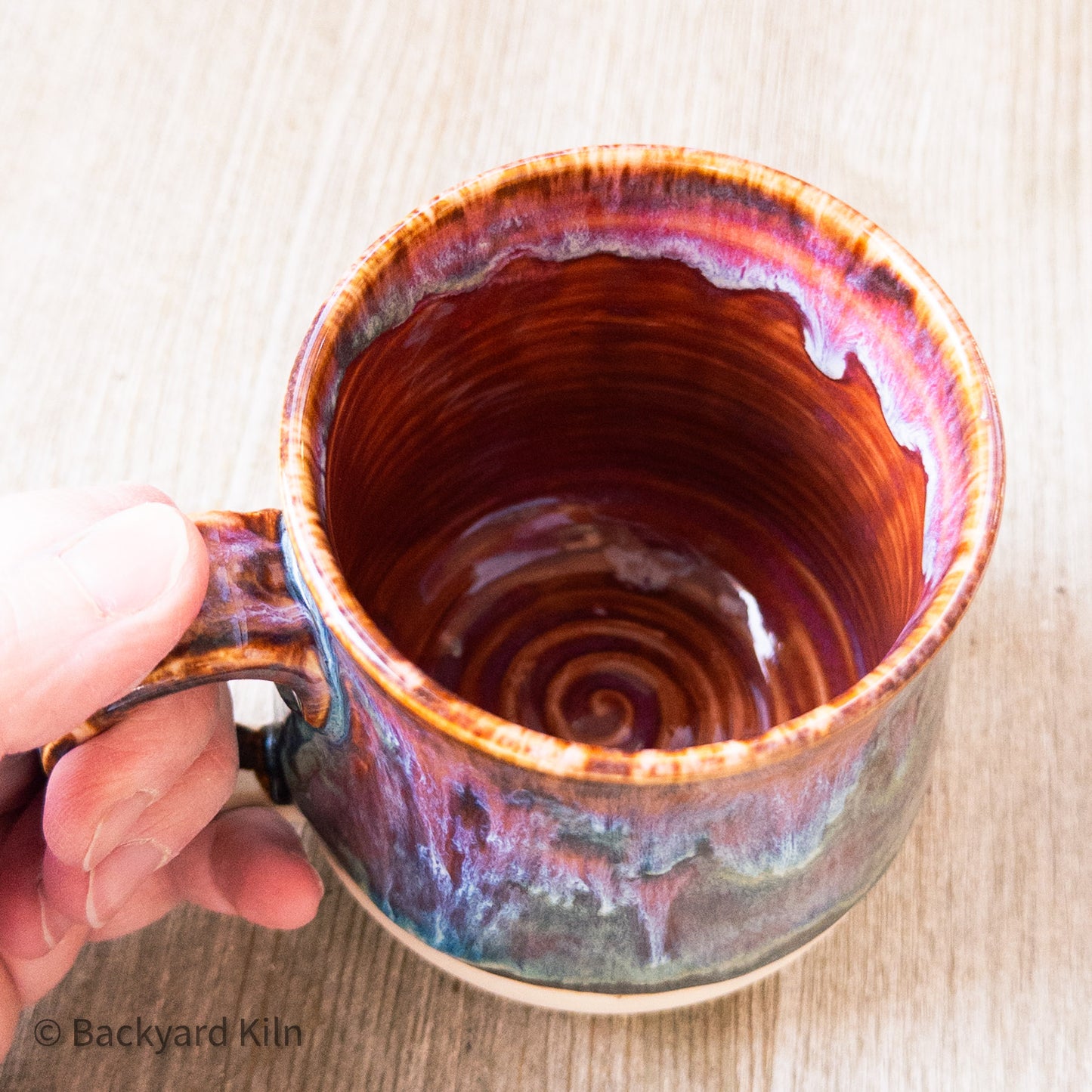 Large Blue/Red Dimensional Mug #2 by Taylor