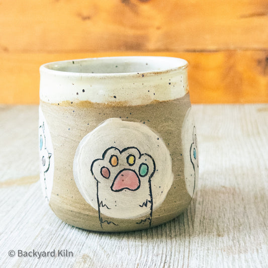Rainbow Paws Up Mug Small #1 by Taylor