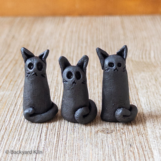 Tall Black Mini Cats, Assorted by Taylor