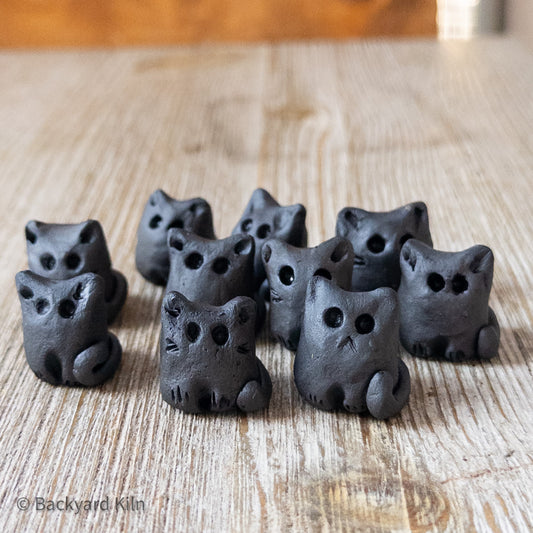 Black Mini Cats without Butts, Assorted by Taylor