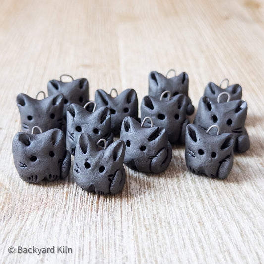 Black Mini Cat Ornaments by Taylor