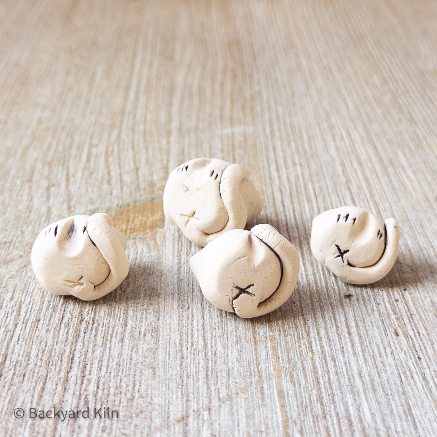 White Cat Ornaments by Taylor