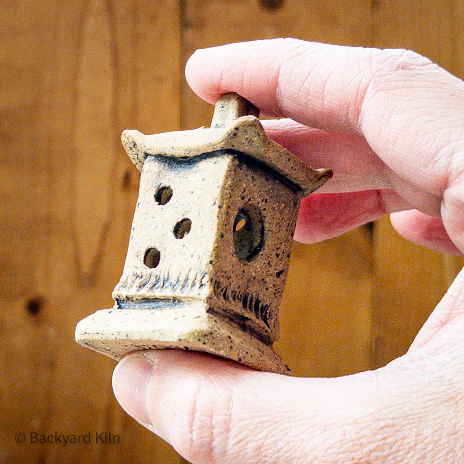 Mini Rectangle Speckled Lantern by Taylor