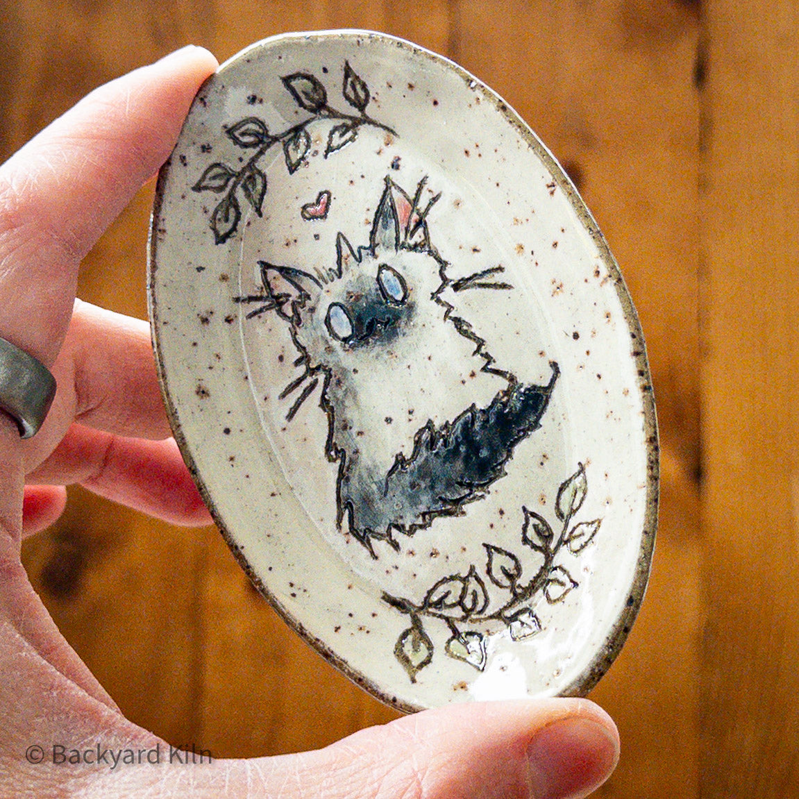 Cat Carved Tray #1 by Taylor