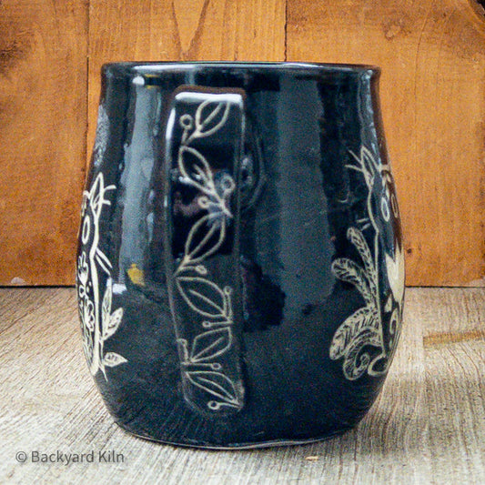 Scandi Cat Mug in Black by Taylor