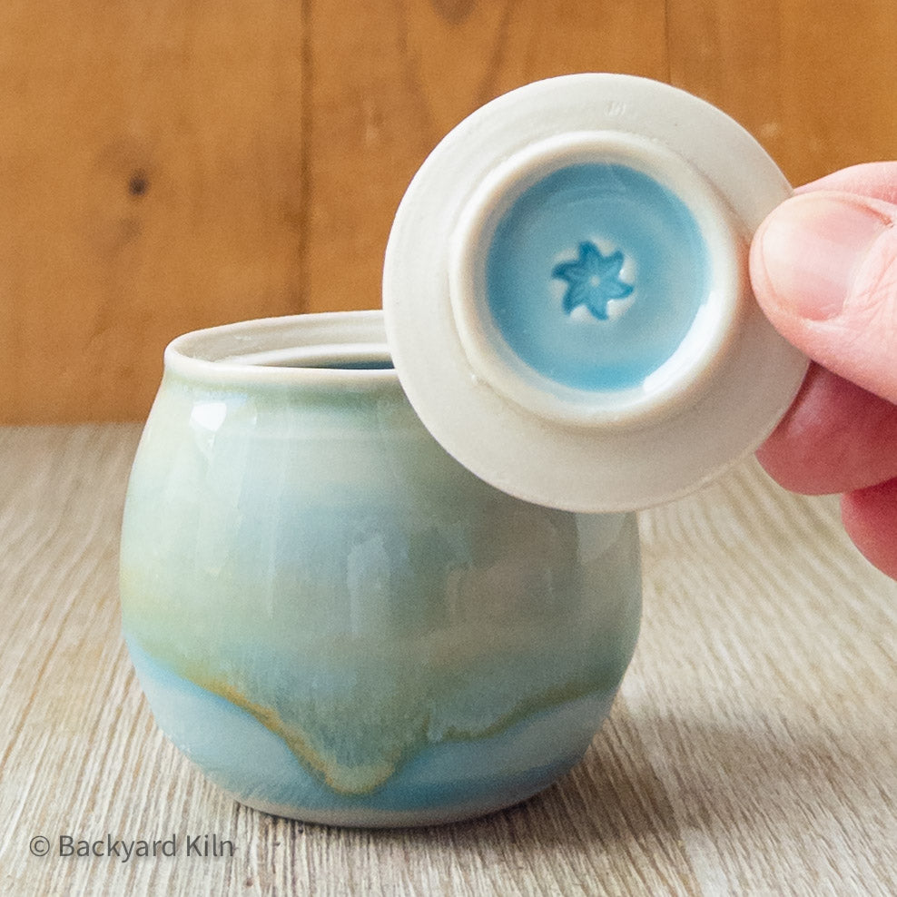 Tiny Blue Jar by Taylor