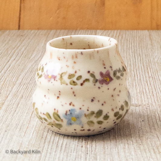 Speckled Scandi Pastel Floral Mini Vase by Taylor