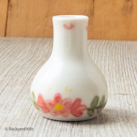 Pink Scandi Floral Mini Vase by Taylor