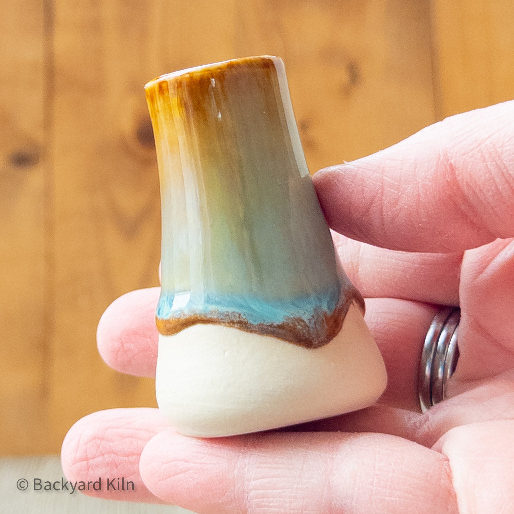 Toasty Blue Mini Vase by Taylor